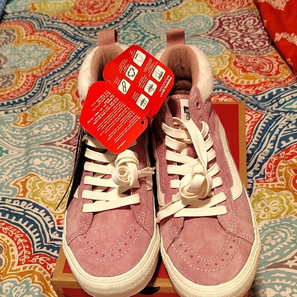 Vans Pink High-Top Sneakers